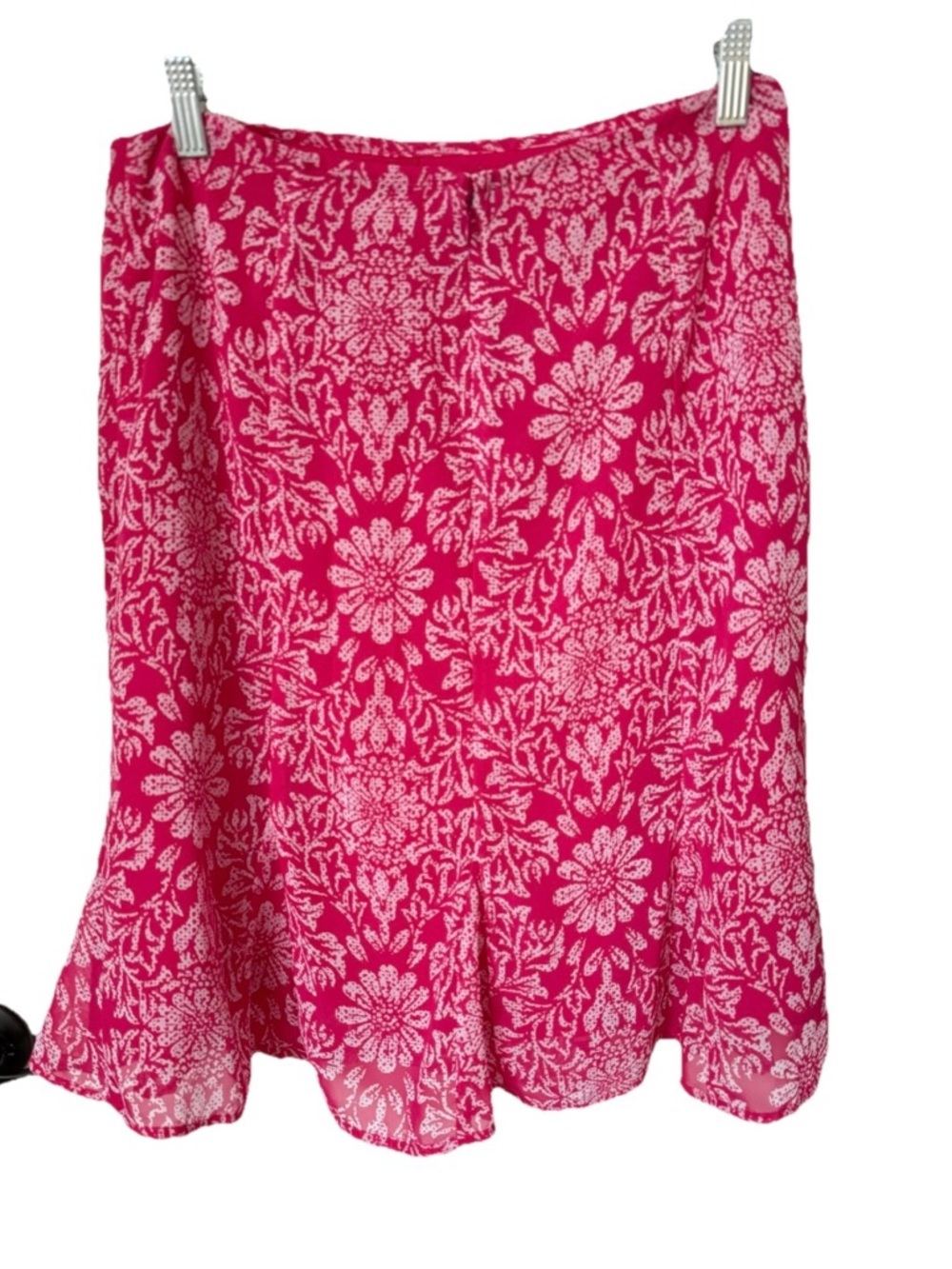 Beautiful Jaclyn Smith Fuchsia Pink Floral Skirt Size 8